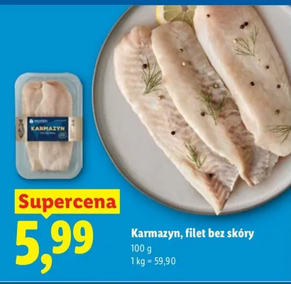 Karmazyn filet bez skóry promocja w Lidl