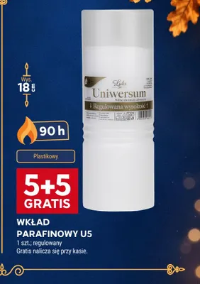 Wkład parafinowy U5 regulowany Luks promocja w Stokrotka