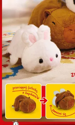 Pluszak dwustronny kapibara-królik promocja w Biedronka