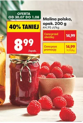 Malina polska promocja w Biedronka