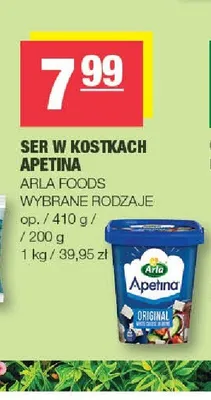 Ser w kostkach Apetina Original promocja w SPAR
