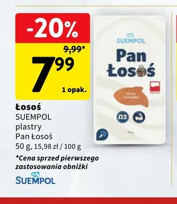 Łosoś plastry Suempol Pan Łosoś promocja w Intermarche