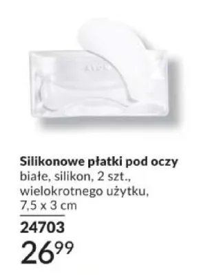 Silikonowe płatki pod oczy białe wielokrotnego użytku 7,5x3cm Avon promocja w AVON