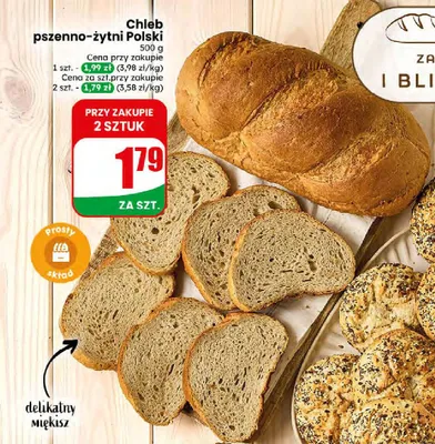 Chleb pszenno-żytni Polski promocja w Dino