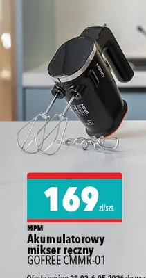 Mikser ręczny akumulatorowy GOFREE CMMR-01 promocja w Biedronka Home