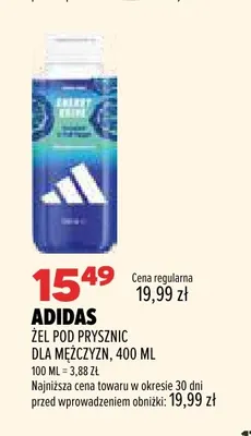 Żel pod prysznic dla mężczyzn Adidas promocja w Drogerie Natura