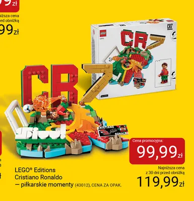Klocki LEGO Editions Cristiano Ronaldo – piłkarskie momenty 43012 promocja w Smyk