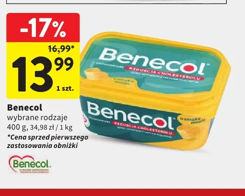 Margaryna Benecol o smaku masła promocja w Intermarche