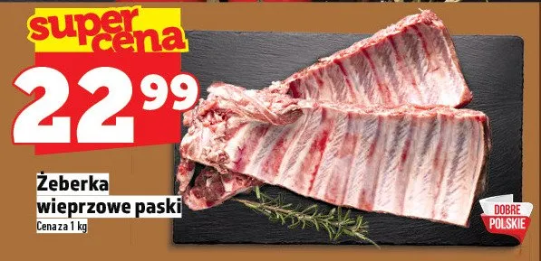 Żeberka wieprzowe paski promocja w TOPAZ
