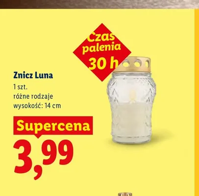 Znicz Luna promocja w Lidl