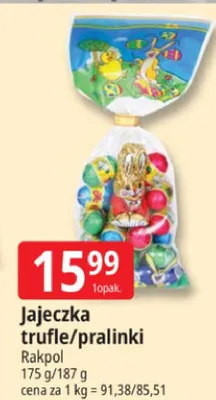 Jajeczka trufle/pralinki promocja w Leclerc