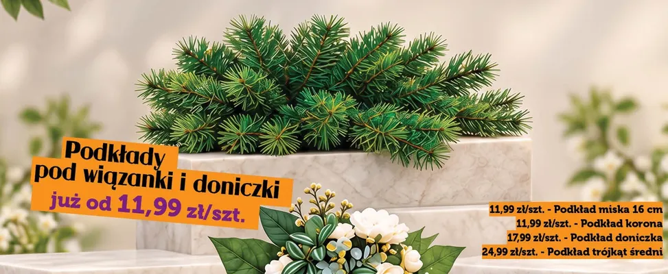 Podkład doniczka promocja w TOPAZ