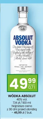 Wódka Absolut promocja w Twój Market