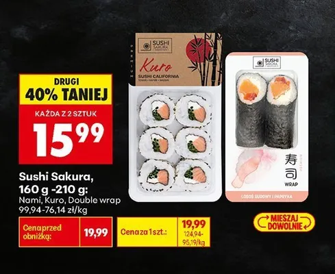 Sushi Sakura Nami promocja w Biedronka