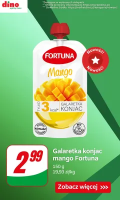 Galaretka konjac promocja w Dino