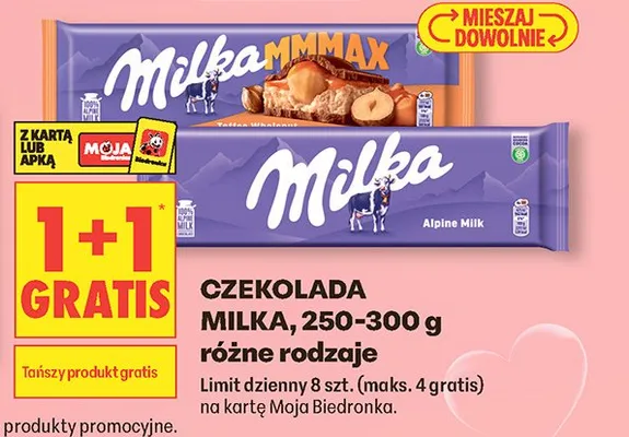 Czekolada Milka promocja w Biedronka