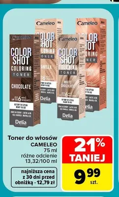 Toner do włosów Cameleo promocja w Carrefour