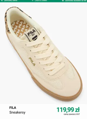 Sneakersy FILA promocja w Deichmann