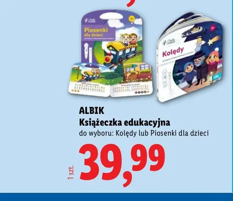Książeczka edukacyjna Kolędy Albik promocja w Lidl