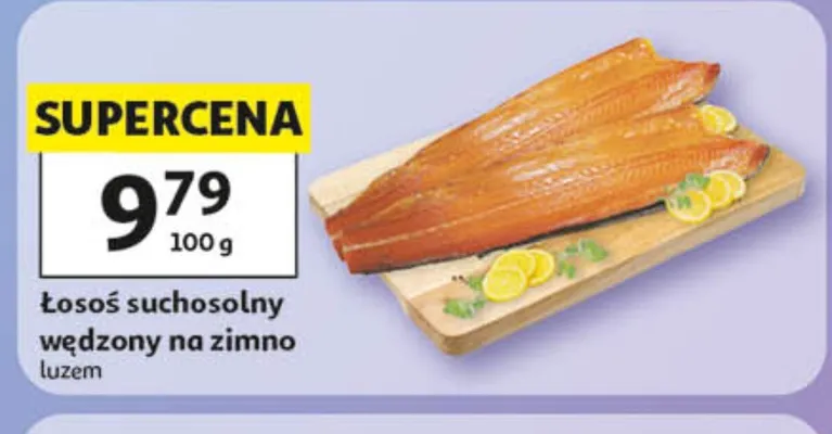 Łosoś suchosolny wędzony na zimno luzem promocja w Auchan