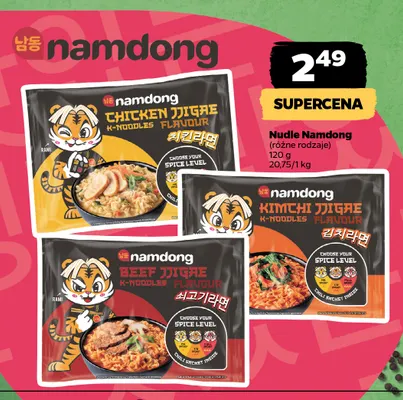 Nudle Kimchi Jjigae Namdong promocja w Netto