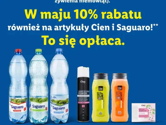 Artykuły Cien i Saguaro promocja w Lidl