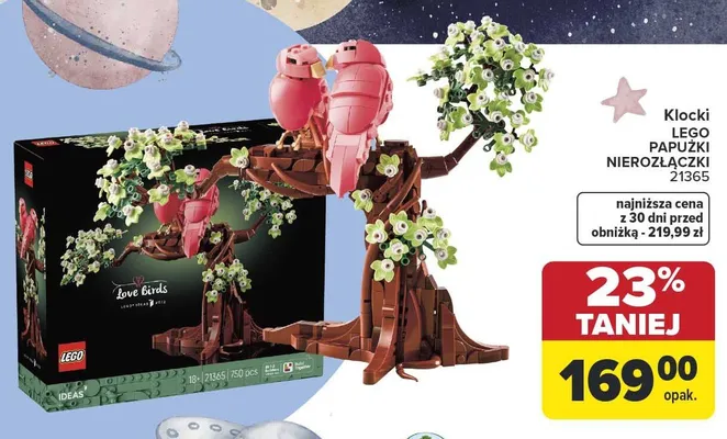 Klocki LEGO Papużki nierozłączki 21365 promocja w Carrefour