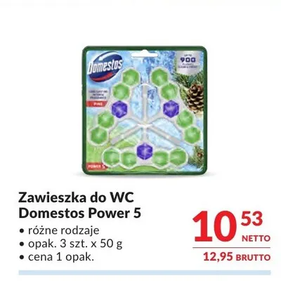 Zawieszka do WC Domestos Power 5 promocja w Makro