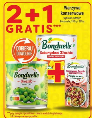 Warzywa konserwowe Bonduelle promocja w POLOmarket