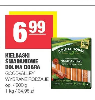 Kiełbaski śniadaniowe Dolina Dobra promocja w SPAR