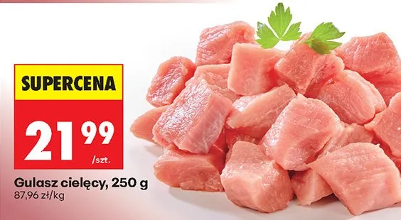 Gulasz cielęcy promocja w Biedronka