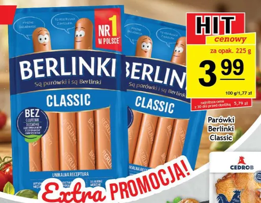Parówki Berlinki Classic promocja w Gram Market