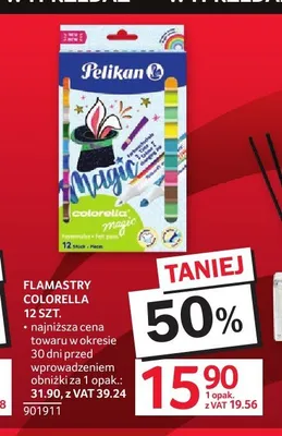 Flamastry Pelikan Colorella 12-pak promocja w Selgros