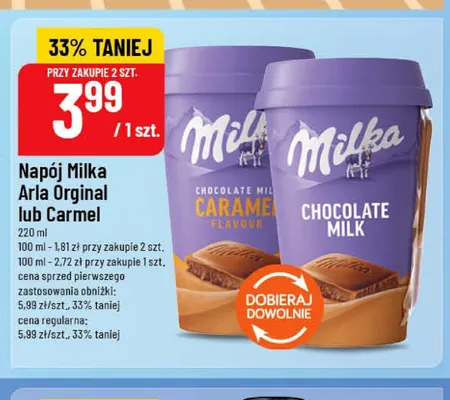 Napój mleczny Milka Arla Chocolate Milk promocja w POLOmarket