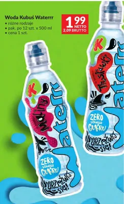 Woda Kubuś Waterrr różne rodzaje promocja w Makro