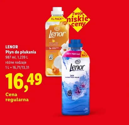 Płyn do płukania Perfume Therapy Lenor promocja w Lidl
