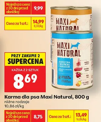 Karma dla psa, różne rodzaje promocja w Biedronka