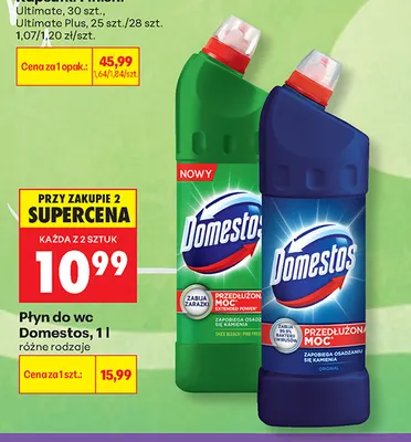 Płyn do WC Domestos Pine Fresh promocja w Biedronka