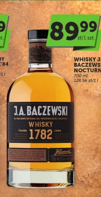 Whisky J.A. Baczewski Nocturne promocja w Groszek