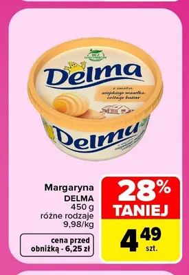 Margaryna Delma promocja w Carrefour