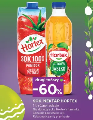 Sok, nektar pomidor z kłódło potasu, jabłko promocja w Stokrotka