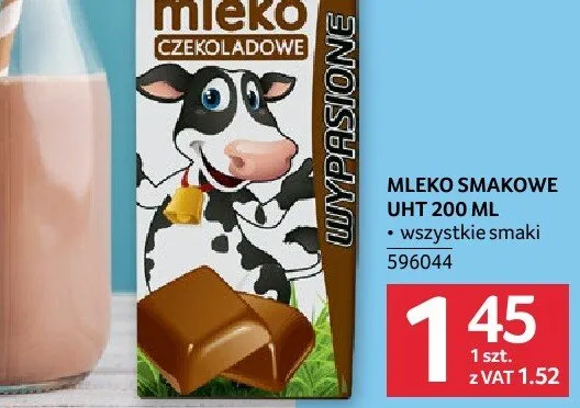 Mleko smakowe UHT wszystkie smaki promocja w Selgros