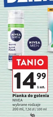 Pianka do golenia Nivea Men Sensitive promocja w Intermarche