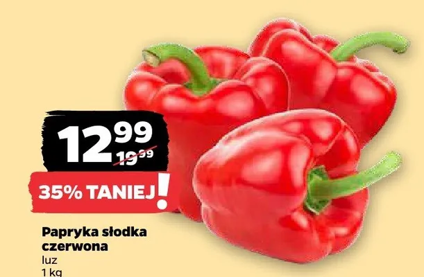Papryka słodka czerwona luz Netto promocja