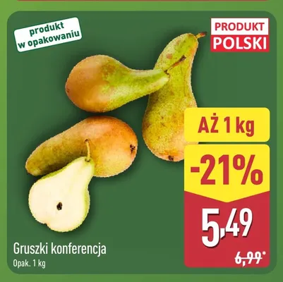 Gruszki konferencja promocja w Aldi