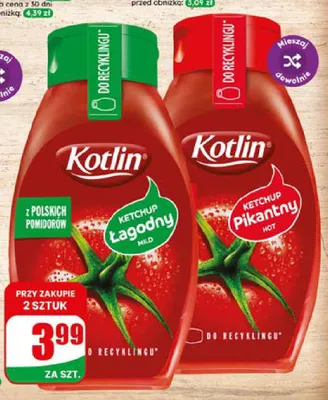Ketchup łagodny Kotlin promocja w Dino