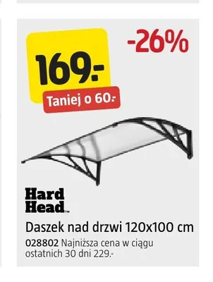 Daszek nad drzwi 120x100 cm Hard Head promocja w Jula