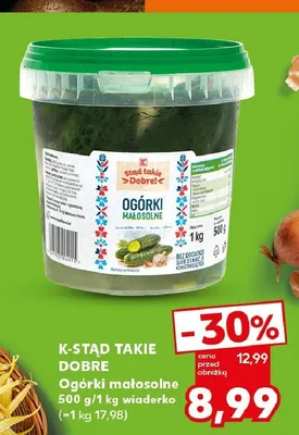 Ogórki małosolne K-classic stąd takie dobre! promocja w Kaufland