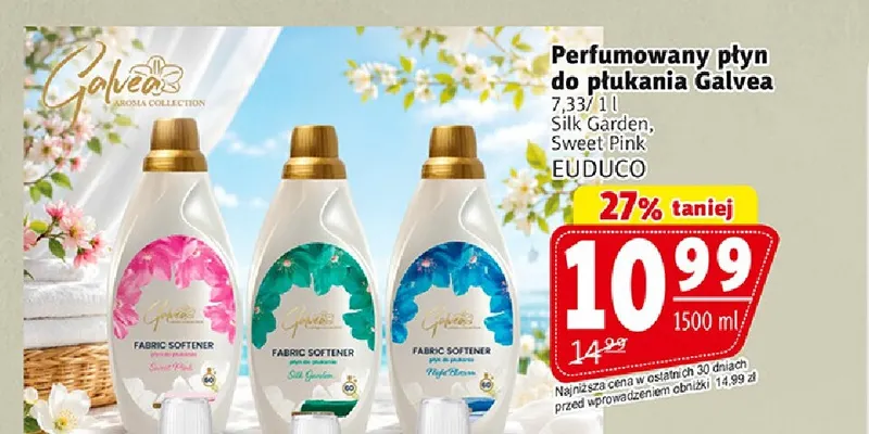 Perfumowany płyn do płukania Galvea Sweet Pink promocja w Prim Market