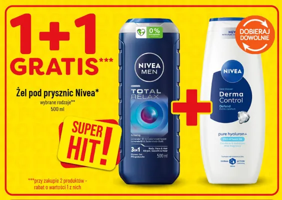 Żel pod prysznic Nivea Derma Control promocja w POLOmarket